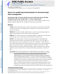 Cover page: Impact of a Quality Improvement Project on Deceased Organ Donor Management