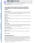 Cover page: Assessment of clinical measures of total and regional body composition from a commercial 3-dimensional optical body scanner