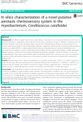 Cover page: In silico characterization of a novel putative aerotaxis chemosensory system in the myxobacterium, Corallococcus coralloides