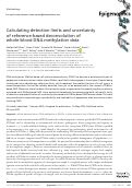 Cover page: Calculating detection limits and uncertainty of reference-based deconvolution of whole-blood DNA methylation data