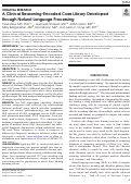 Cover page: A Clinical Reasoning-Encoded Case Library Developed through Natural Language Processing.