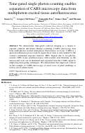 Cover page: Time-gated single photon counting enables separation of CARS microscopy data from multiphoton-excited tissue autofluorescence