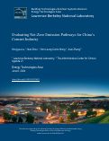 Cover page: Evaluating Net-Zero Emission Pathways for China’s Cement Industry