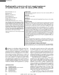 Cover page: Radiographic outcome of root canal treatment of canine teeth in cats: 32 cases (1998-2016).