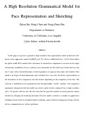 Cover page: A High Resolution Grammatical Model for Face Representation and Sketching