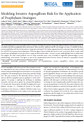 Cover page: Modeling Invasive Aspergillosis Risk for the Application of Prophylaxis Strategies.