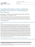 Cover page: Quantifying the dynamics of viral recombination during free virus and cell-to-cell transmission in HIV-1 infection