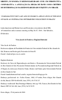 Cover page: DIREITO, ECONOMIA E RESPONSABILIDADE CIVIL EM PERSPECTIVA COMPARATIVA: A APLICAÇÃO DA REGRA DE HAND COMO CRITÉRIO DE DETERMINAÇÃO DA RESPONSABILIDADE SUBJETIVA NO BRASIL