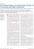 Cover page: The Natural History of a Patient With COVID-19 Pneumonia and Silent Hypoxemia.