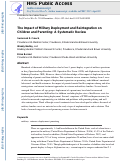 Cover page: The Impact of Military Deployment and Reintegration on Children and Parenting: A Systematic Review