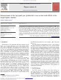 Cover page: Measurement of the top quark pair production cross-section with ATLAS in the single lepton channel