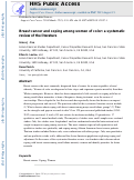 Cover page: Breast cancer and coping among women of color: a systematic review of the literature