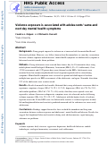 Cover page: Violence exposure is associated with adolescents' same‐ and next‐day mental health symptoms