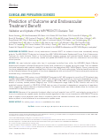 Cover page: Prediction of Outcome and Endovascular Treatment Benefit