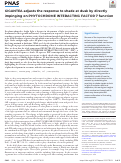 Cover page: GIGANTEA adjusts the response to shade at dusk by directly impinging on PHYTOCHROME INTERACTING FACTOR 7 function.