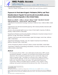 Cover page: Exposure to Persistent Organic Pollutants (POPs) and Their Relationship to Hepatic Fat and Insulin Insensitivity among Asian Indian Immigrants in the United States