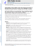 Cover page: Applicability of Transcatheter Aortic Valve Replacement Trials to Real-World Clinical Practice Findings From EXTEND-CoreValve