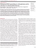 Cover page: Widespread RNA hypoediting in schizophrenia and its relevance to mitochondrial function