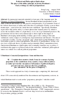 Cover page of Political and Philosophical Radicalism:	The place of the utility principle in Jeremy Bentham's Early writings on critical jurisprudence.