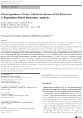 Cover page: Adenosquamous versus Andocarcinoma of the Pancreas: A Population-Based Outcomes Analysis