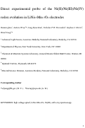 Cover page: Direct Experimental Probe of the Ni(II)/Ni(III)/Ni(IV) Redox Evolution in LiNi0.5Mn1.5O4 Electrodes