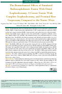 Cover page: The Biomechanical Effects of Simulated Radioscapholunate Fusion With Distal Scaphoidectomy, 4-Corner Fusion With Complete Scaphoidectomy, and Proximal Row Carpectomy Compared to the Native Wrist