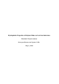 Cover page: Hydrophobic Properties of Polymer Films on Cast Iron Substrates