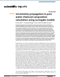 Cover page: Uncertainty propagation in pore water chemical composition calculation using surrogate models