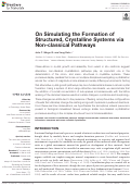 Cover page: On Simulating the Formation of Structured, Crystalline Systems via Non-classical Pathways