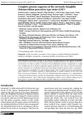 Cover page: Complete genome sequence of the extremely halophilic Halanaerobium praevalens type strain (GSLT)