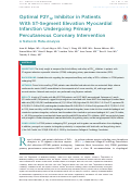 Cover page: Optimal P2Y12 Inhibitor in Patients With&nbsp;ST-Segment Elevation Myocardial Infarction Undergoing Primary Percutaneous Coronary Intervention A Network Meta-Analysis