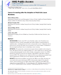 Cover page: Cancer Screening after the Adoption of Paid-Sick-Leave Mandates.