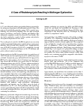 Cover page: A Case of Rhabdomyolysis Resulting in Multiorgan Dysfunction