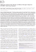 Cover page: Enhanced antiretroviral therapy in rhesus macaques improves RT-SHIV viral decay kinetics.