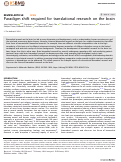 Cover page: Paradigm shift required for translational research on the brain.