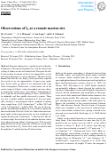 Cover page: Observations of I2 at a remote marine site