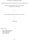 Cover page: Learning Environment and Dynamics Representations for Autonomous Robot Navigation