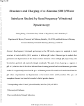 Cover page: Structures and charging of alpha-alumina (0001)/water interfaces studies by sum-frequency vibrational spectroscopy