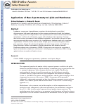 Cover page: Applications of Mass Spectrometry to Lipids and Membranes