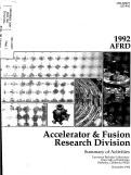 Cover page: 1992 AFRD Summary of Activities