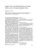 Cover page: Synaptic events and discharge patterns of cochlear nucleus cells. II. Frequency-modulated tones