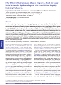 Cover page: HIV-TRACE (TRAnsmission Cluster Engine): a Tool for Large Scale Molecular Epidemiology of HIV-1 and Other Rapidly Evolving Pathogens