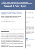 Cover page: From Undocumented to DACAmented: Benefits and Limitations of the Deferred Action for Childhood Arrivals (DACA) Program, Three Years Following its Announcement