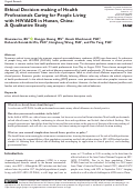 Cover page: Ethical Decision-making of Health Professionals Caring for People Living with HIV/AIDS in Hunan, China: A Qualitative Study