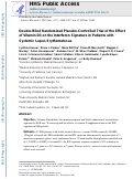 Cover page: Randomized, Double‐Blind, Placebo‐Controlled Trial of the Effect of Vitamin D3 on the Interferon Signature in Patients With Systemic Lupus Erythematosus