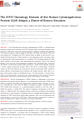 Cover page: The ICP27 Homology Domain of the Human Cytomegalovirus Protein UL69 Adopts a Dimer-of-Dimers Structure