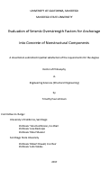 Cover page: Evaluation of Seismic Overstrength Factors for Anchorage into Concrete of Nonstructural Components