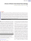 Cover page: A Review of Robotic Interventional Neuroradiology.