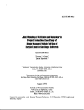 Cover page: Joint Modelling of Attitudes and Behaviour in Project Evaluation: Case Study of Single-Occupant Vehicle Toll Use of Carpool Lanes in San Diego, California