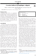 Cover page: Cocaine-induced pemphigus vulgaris